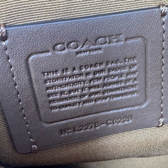 Coach Kasey Satchel Shoulder Bag with Adjustable Strap, in sage green. - Picture 4 of 6